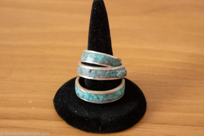 turquoise inlayed rings